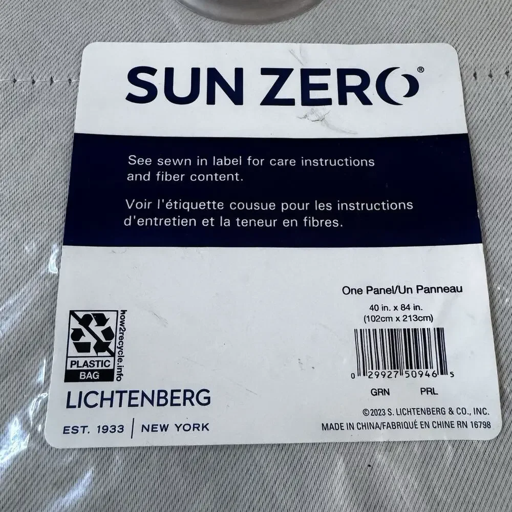 2 Panels Pearl Tan Sun Zero Blackout Energy Efficient Grommet Curtains 40